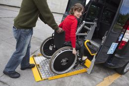 Special Needs Transportation Indianapolis — Driver Helping the Passenger in Indianapolis, IN