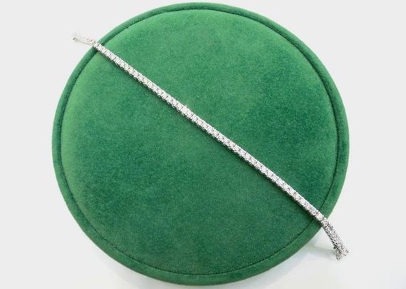 Cattelan - bracciale oro bianco e diamanti - modello tennis