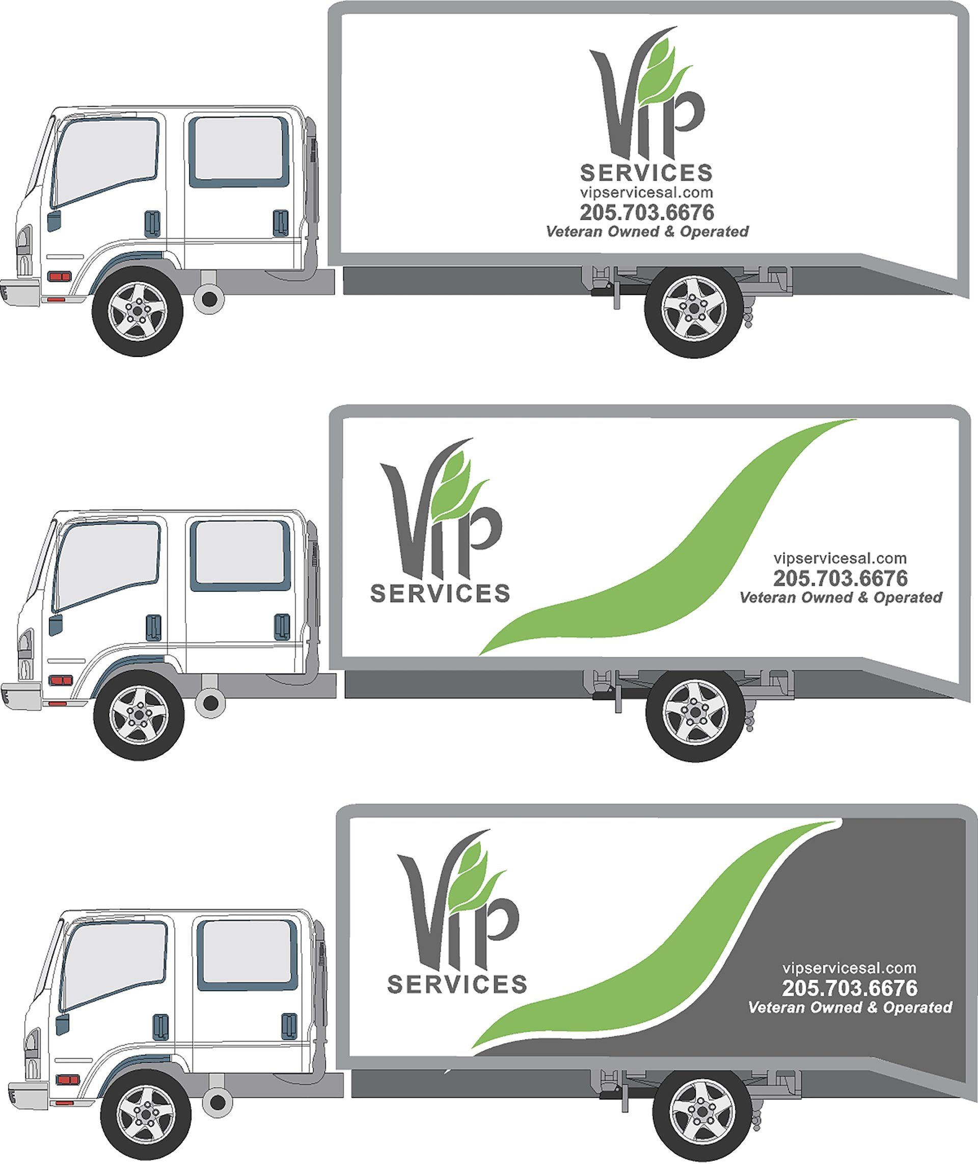VIP Services Truck Logos — Birmingham, AL — Neal’s Sign Service Inc.