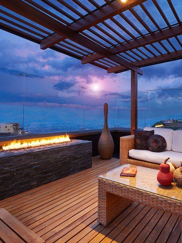 Modern Terrace Lounge With Pergola At Sunset — Gallery in Lismore, NSW
