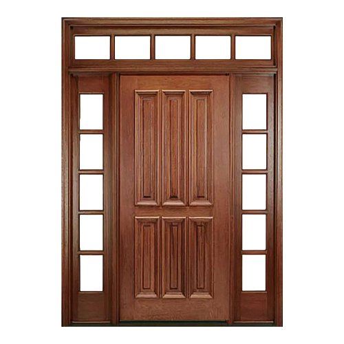 St. James 6 panel solid wood exterior door