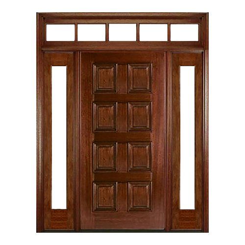Mansion Park 8 panel solid wood entry door