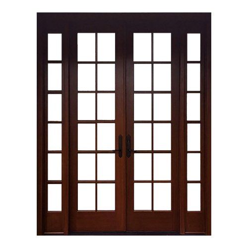 12 lite double door for front entry or patio