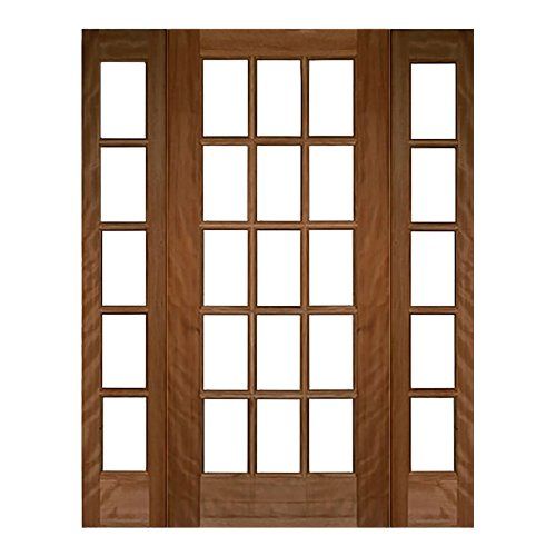 15 lite wood door for front entry or patio