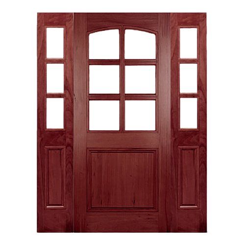 6 lite wood door for front entry or patio
