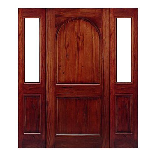 Parliament solid wood door with arched top panel