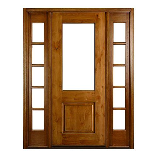 Sausalito half lite over solid wood panel entry door