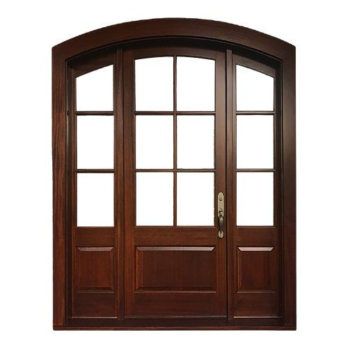 6 Lite Arched Entry door with 3 lite sidelites