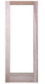 Full lite interior wood door