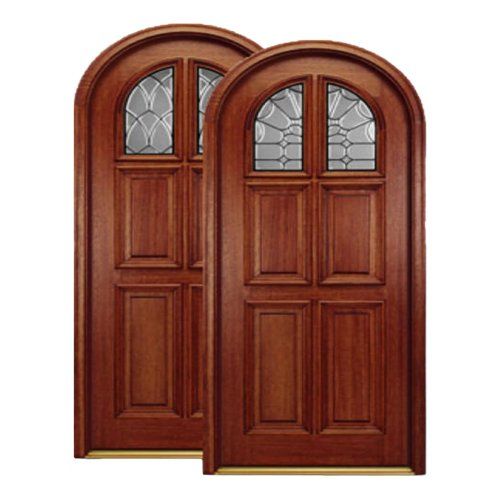 Radius top door with decorative 1/3 lite