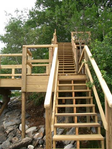 Marine Stairs โ Wooden Dock And Stairway in Thomaston, ME