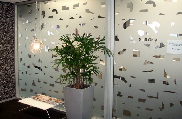 decorative glass wall