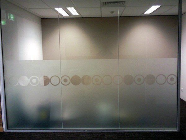 decorative glass separator 