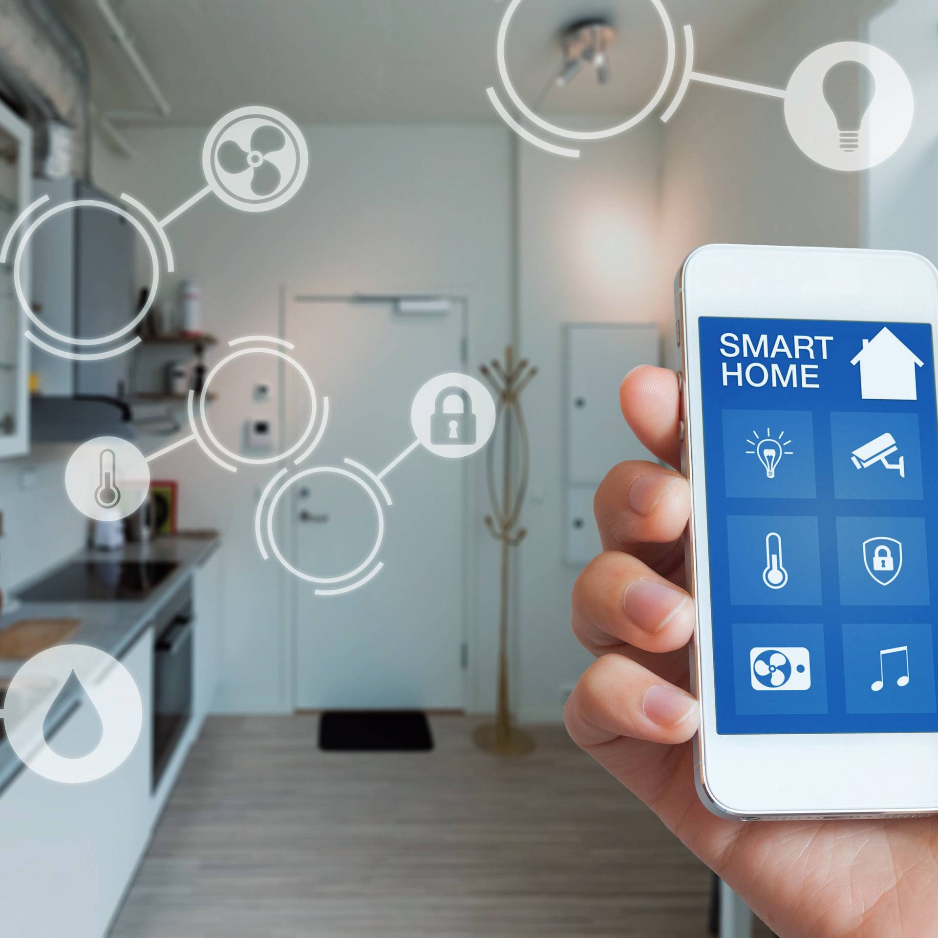Smartphone per gestione domotica