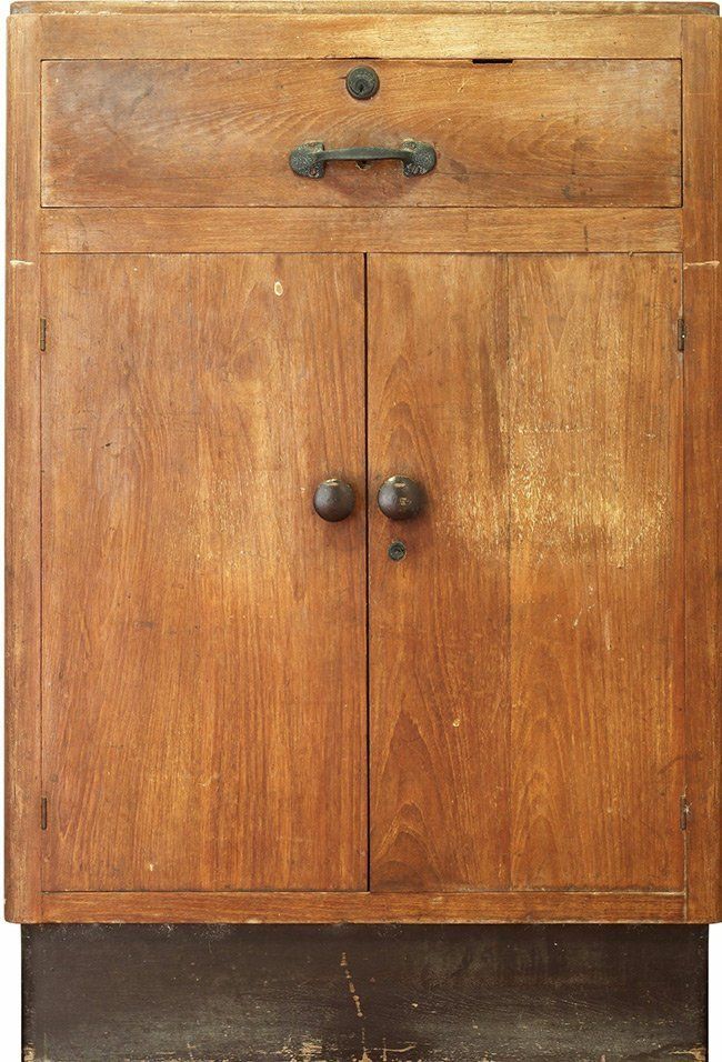 wooden bathroom cabinet