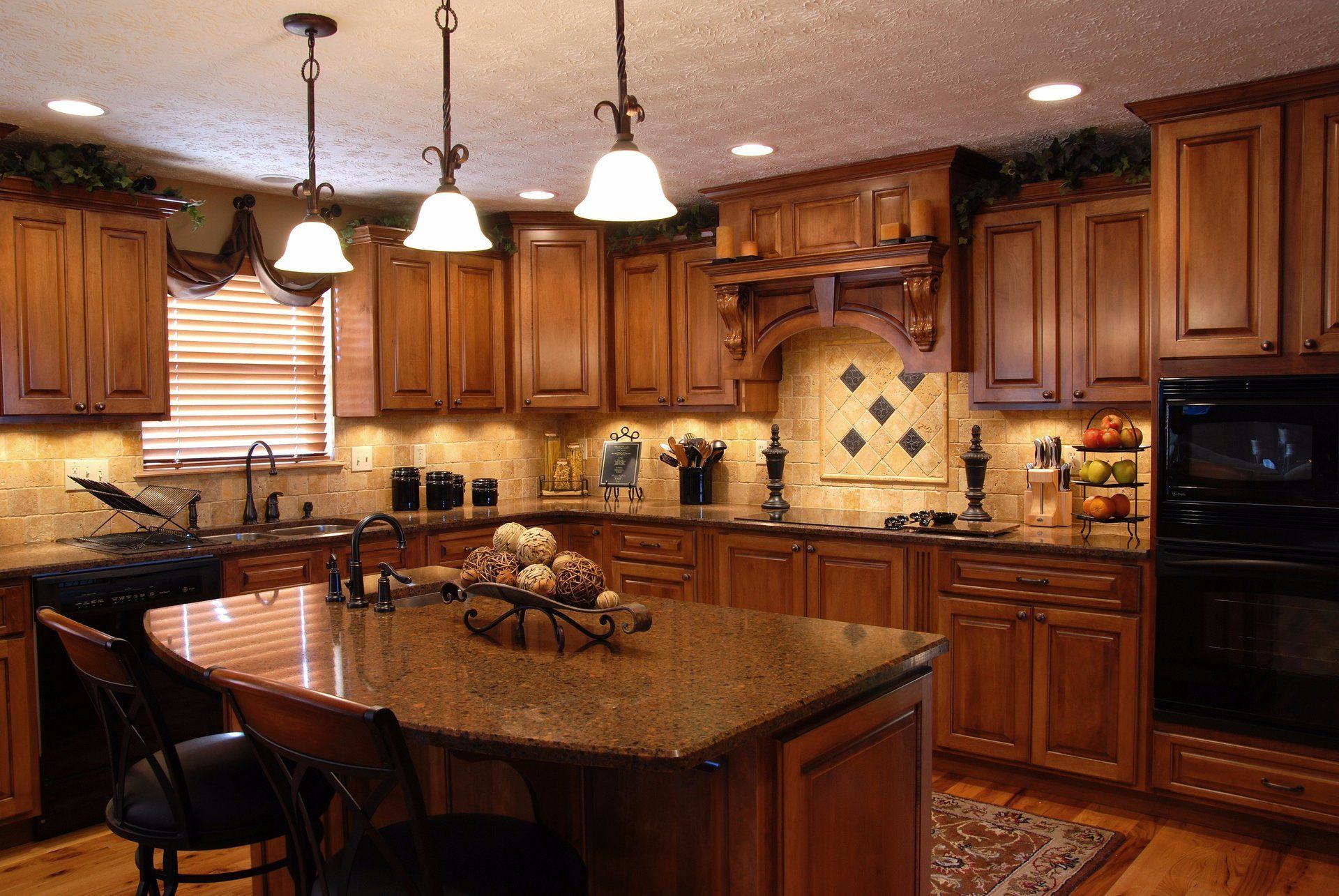 brown kitchen