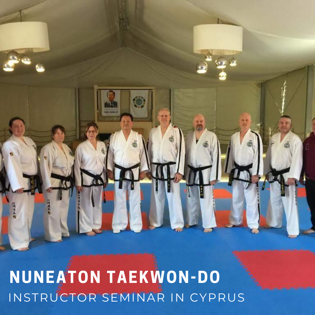 Blackbelts lined up