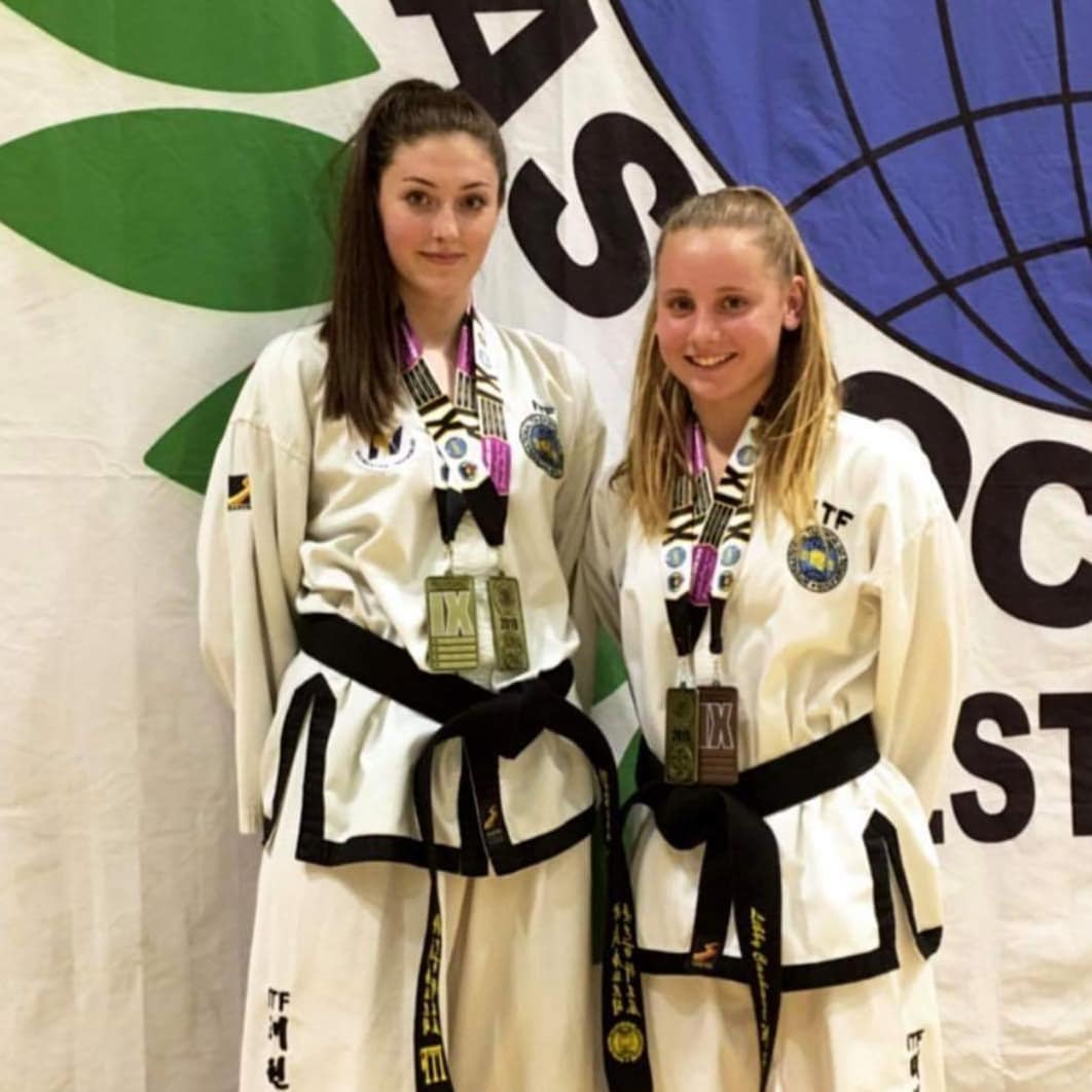 Martial Arts Girls with medals