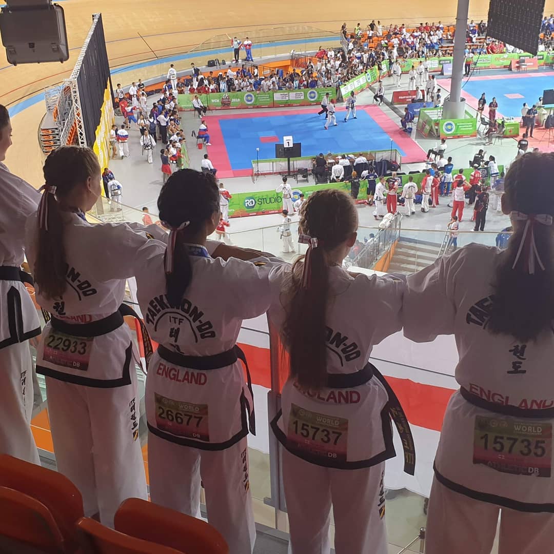 England Junior Females before Team Patterns