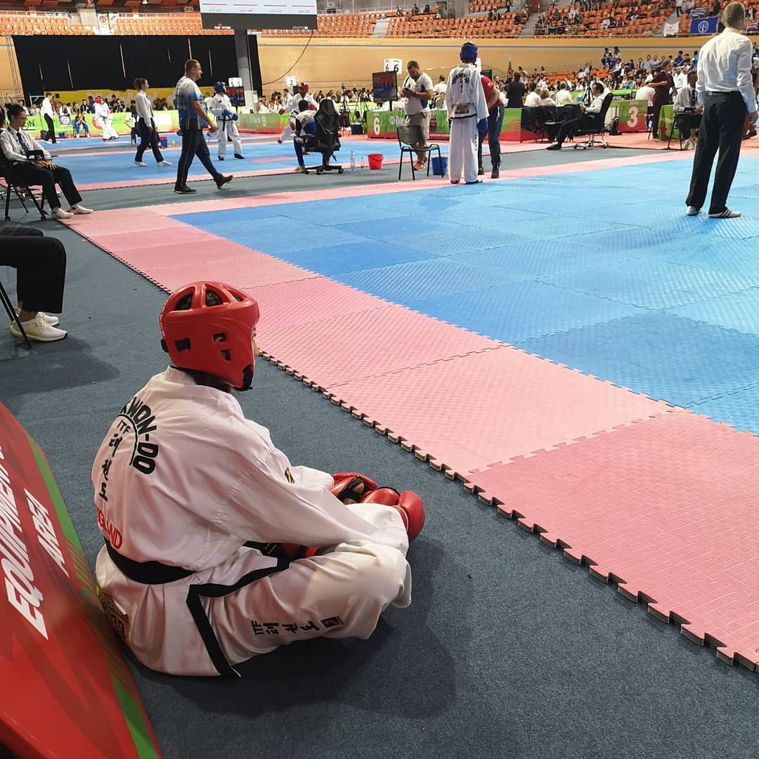 Beth Frisby II before her individual sparring