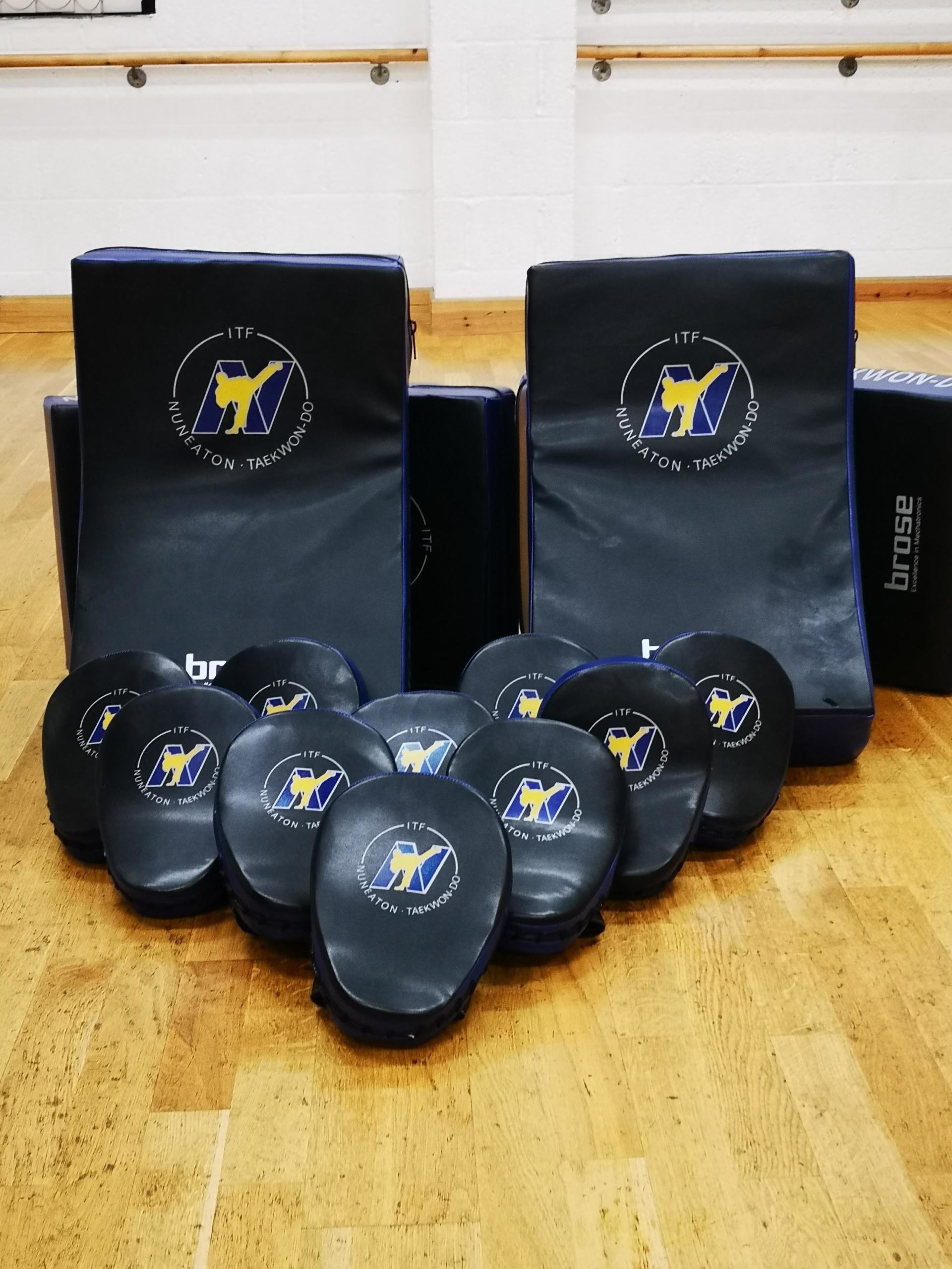 Group of pads and kickshields