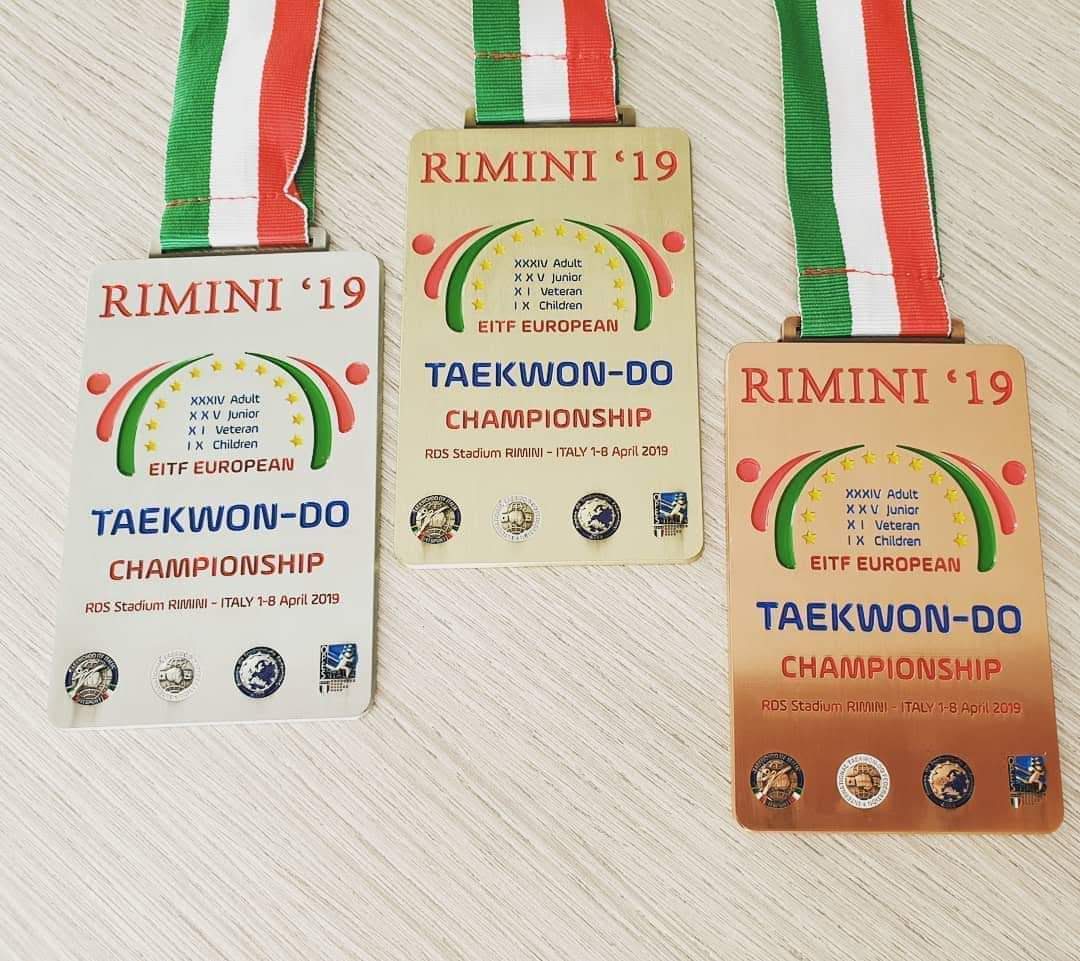 Medals on offer at the European Championships