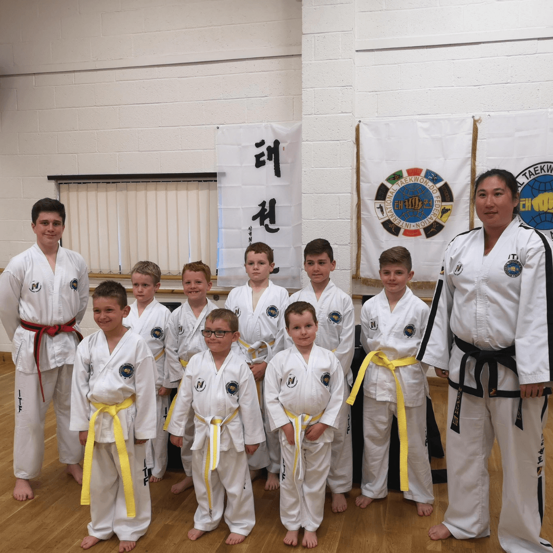 Martial Arts Students Grading