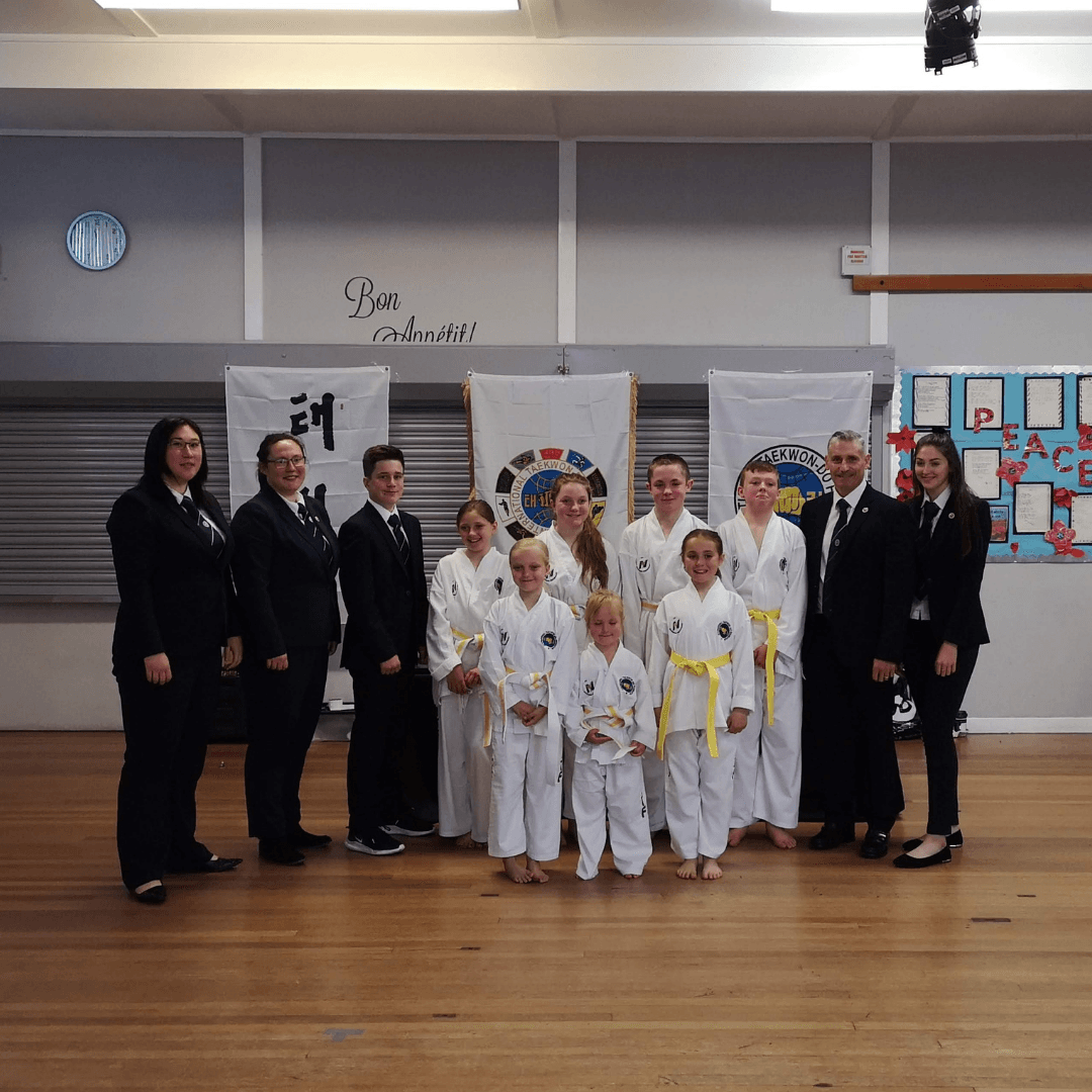 Martial Arts students belt test