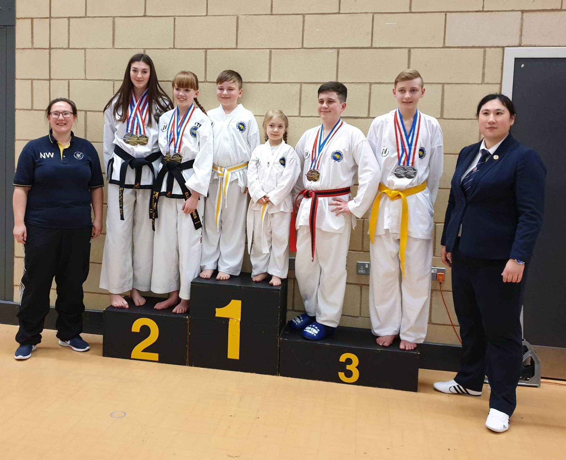 Medal winners from the British Taekwon-Do Federation Championships