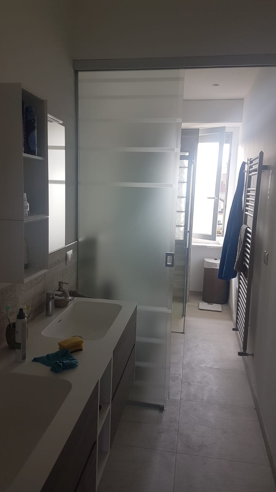 porta interna di vetro