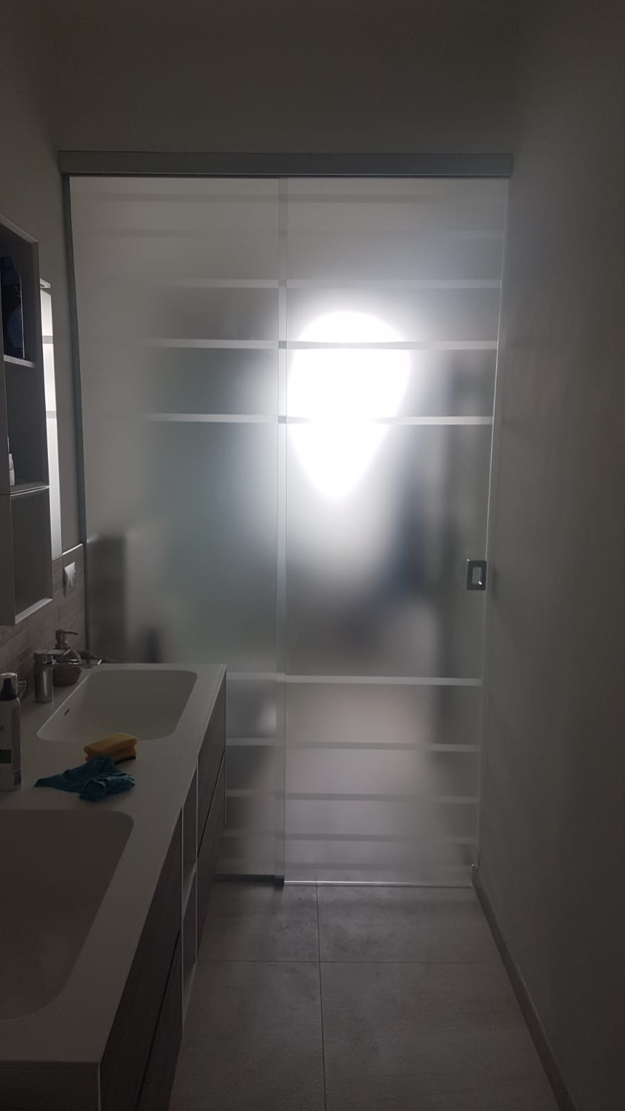 porta di vetro per interni