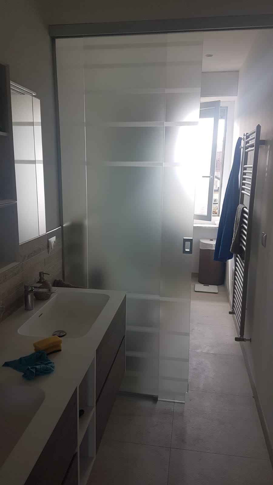 porta per interni in vetro opaco