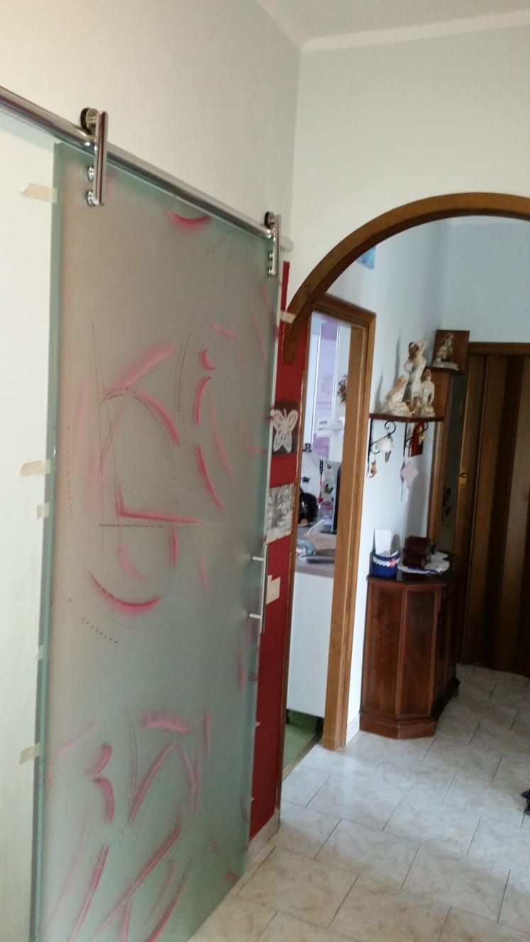 porta interna in vetro
