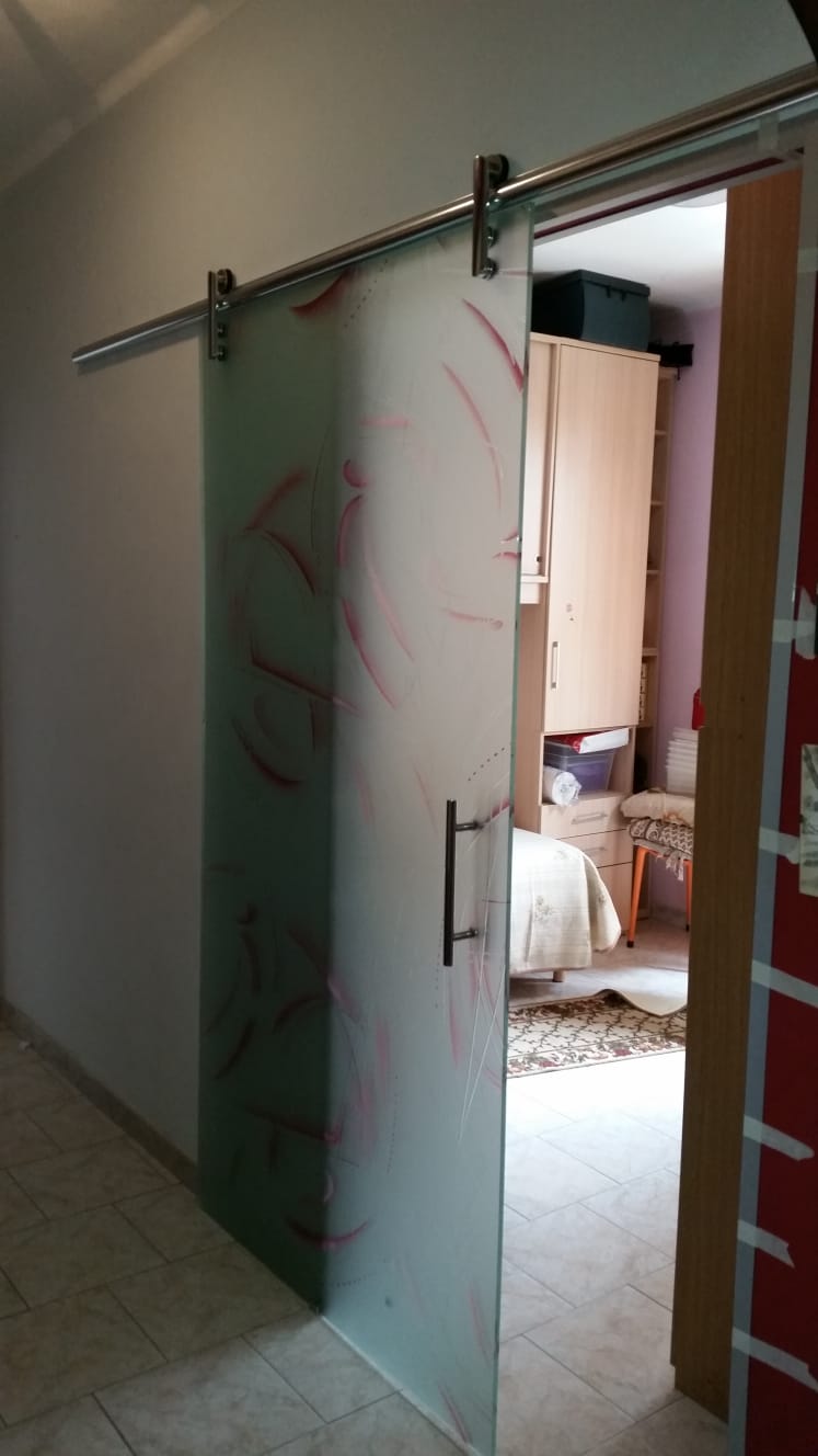 porta per interni di vetro