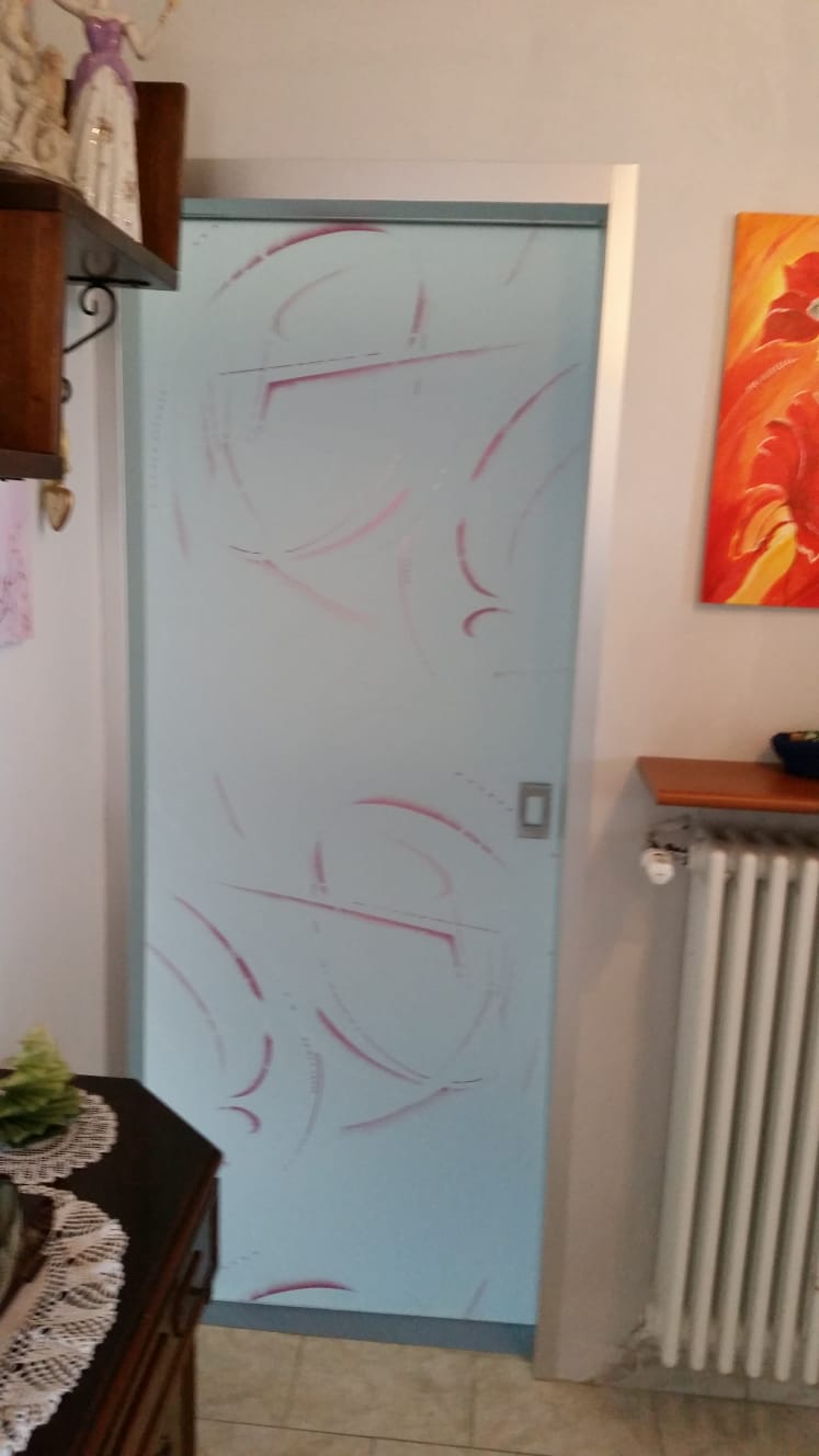 porta in vetro per interni