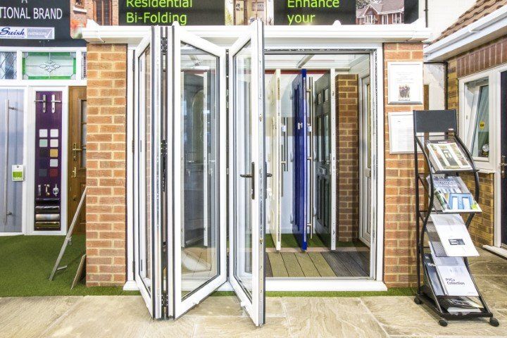 different types of bifold doors installed