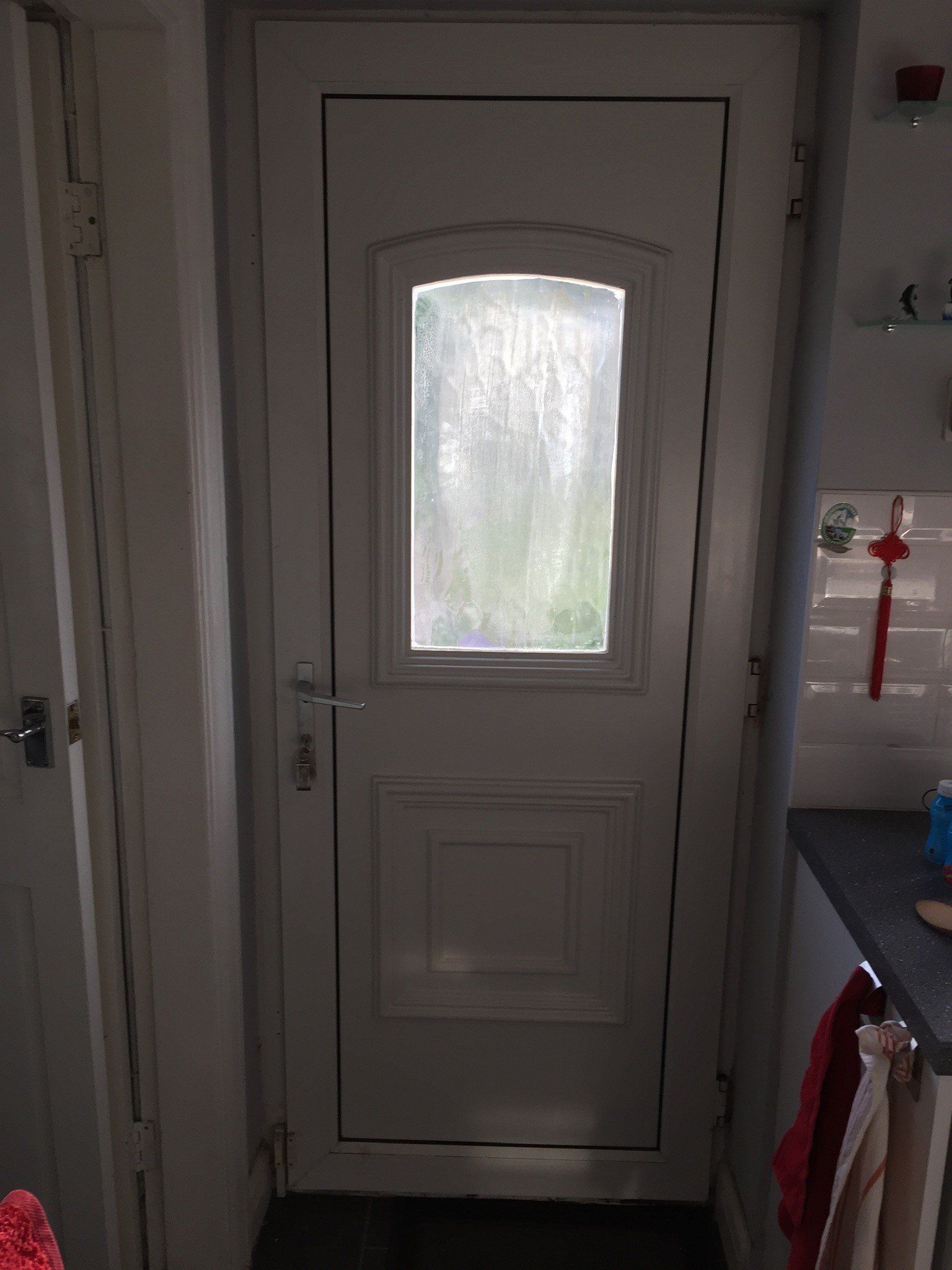 white composite door