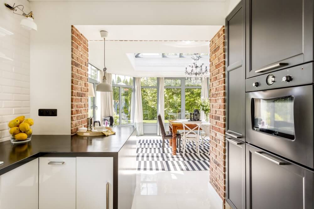 upvc doors installed near kitchen area