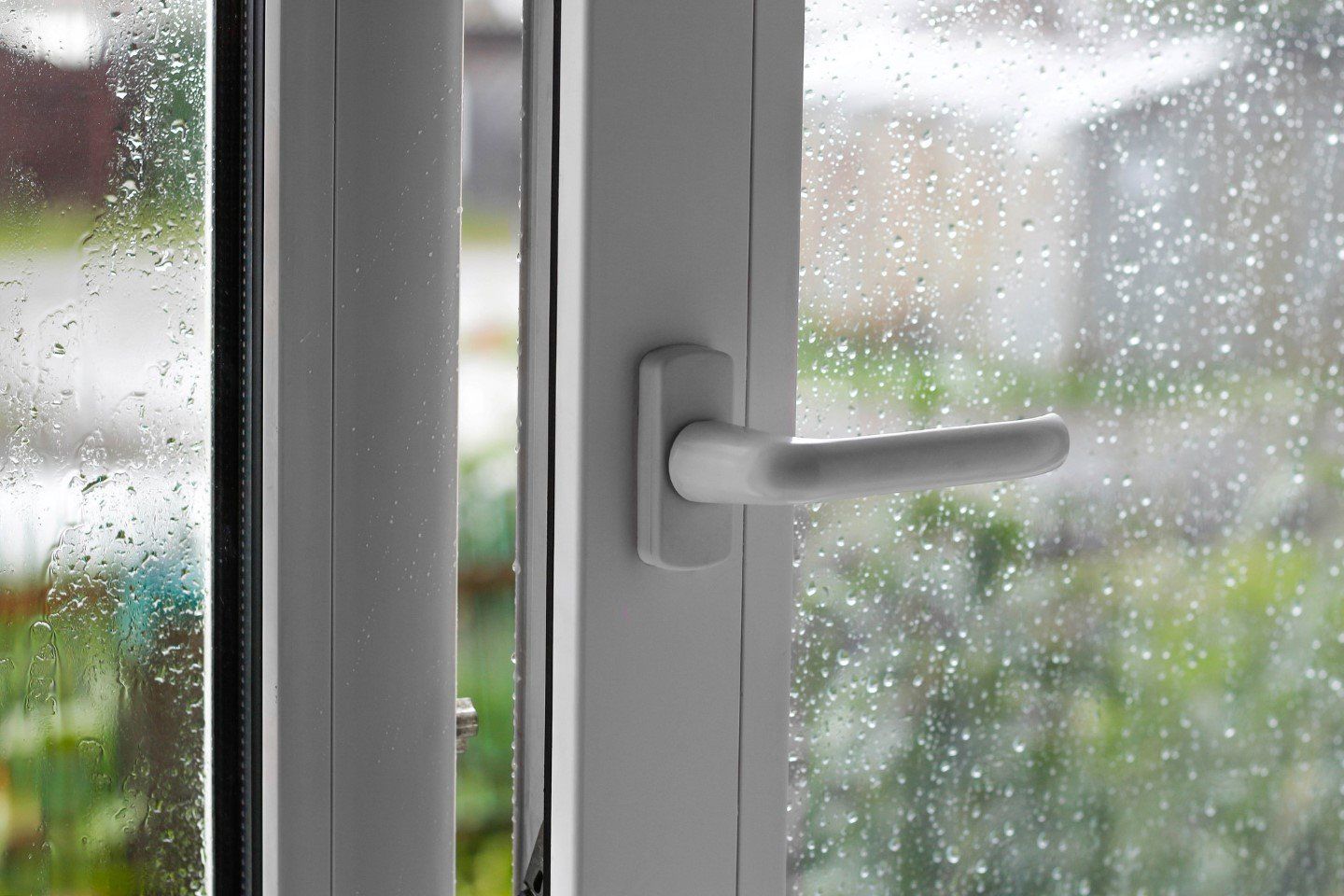 window slightly open