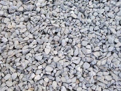Pile of light gray gravel stones filling the frame.