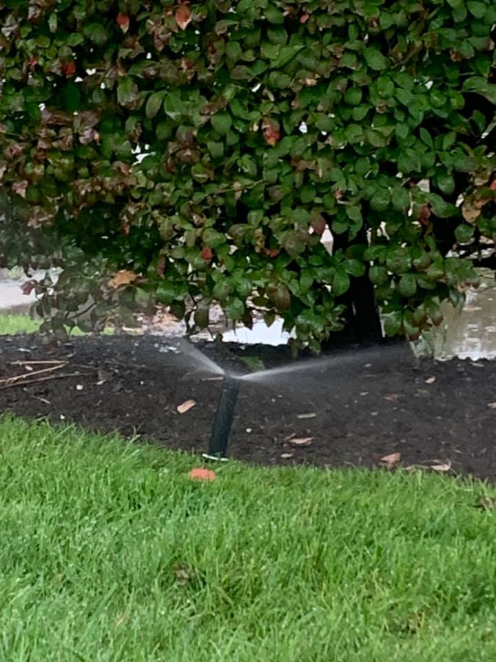 Sprinkler on Grass — Cape Cod, MA — MBR Landscaping