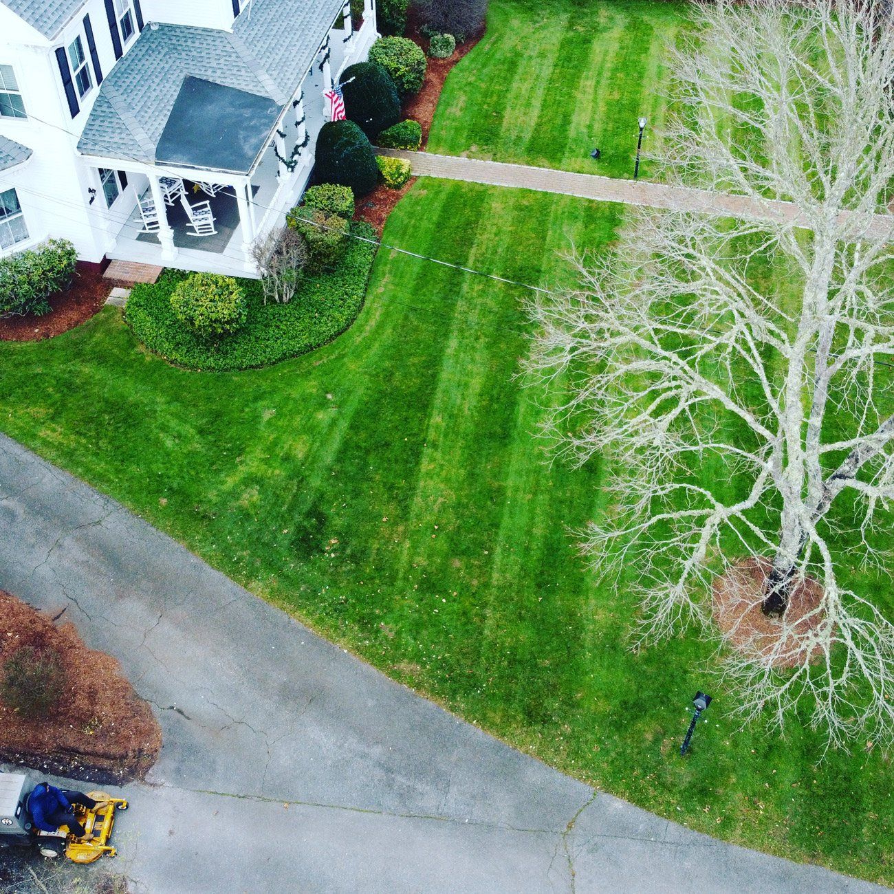 Top View of A Lawn Area — Cape Cod, MA — MBR Landscaping