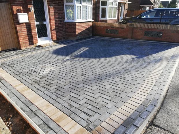 New paved driveway