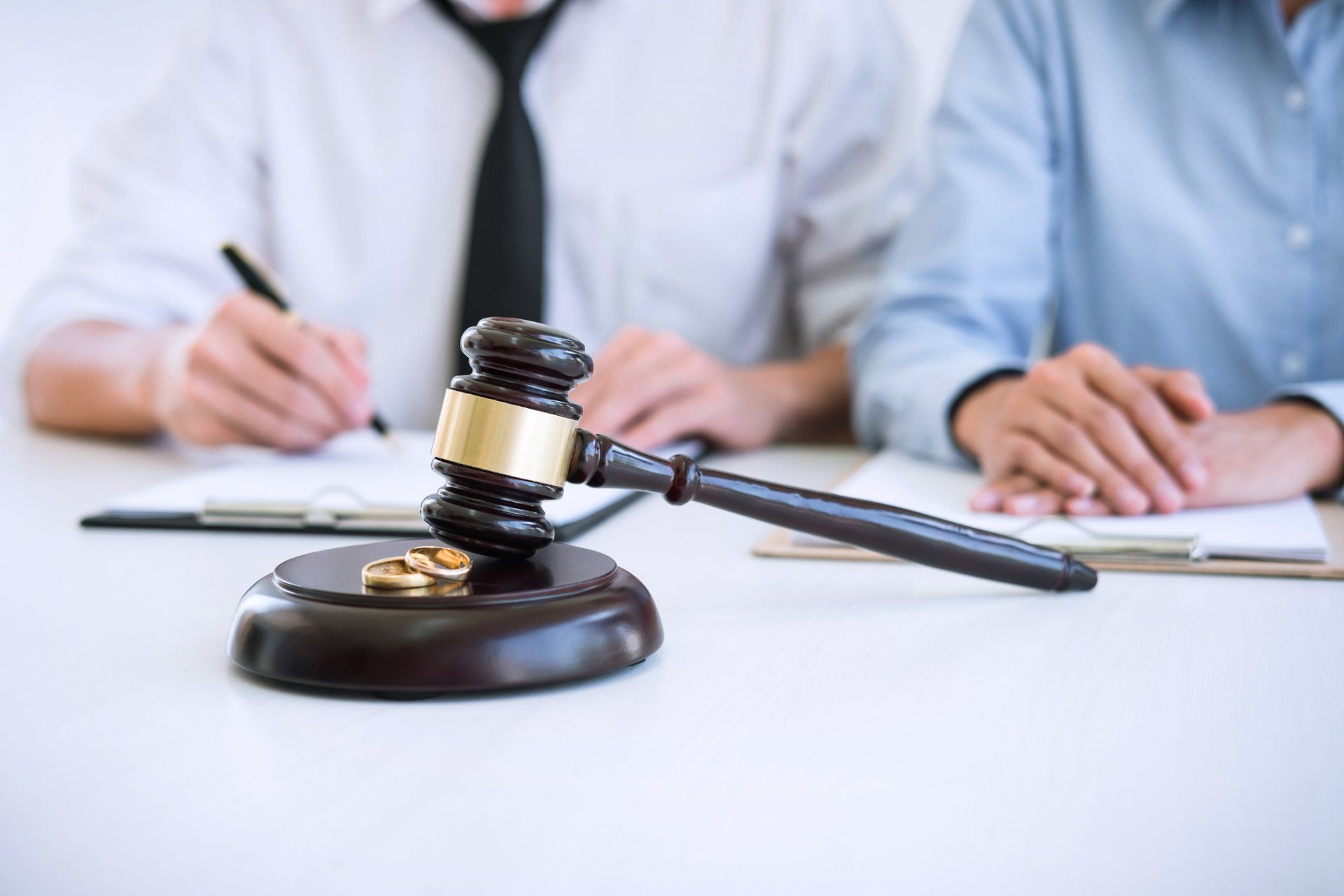 Defense attorney — Attorney with Wedding Ring in Front in Chesterfield, VA