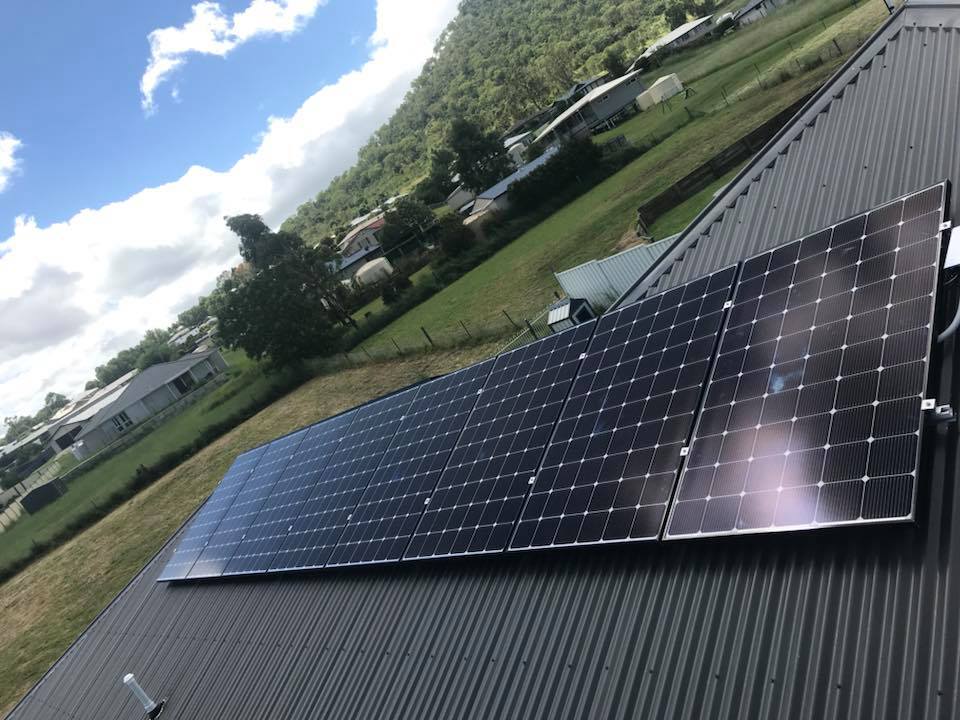 Solar Panel in Black Roof — Electrical & Solar in Toowoomba, QLD