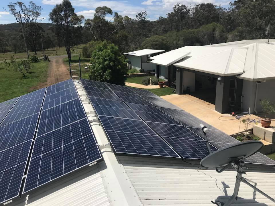 Solar Panel in White Roof — Electrical & Solar in Toowoomba, QLD