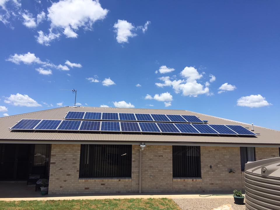 House with Solar Panel — Electrical & Solar in Toowoomba, QLD