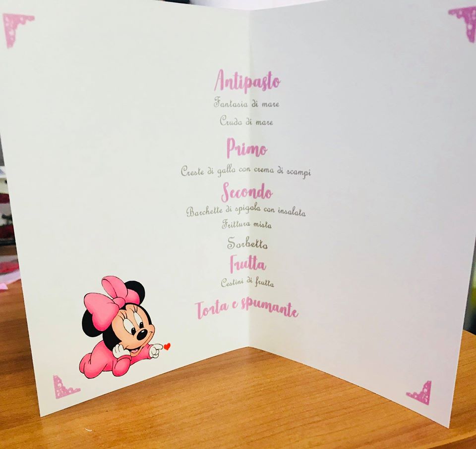 Stampa di menù