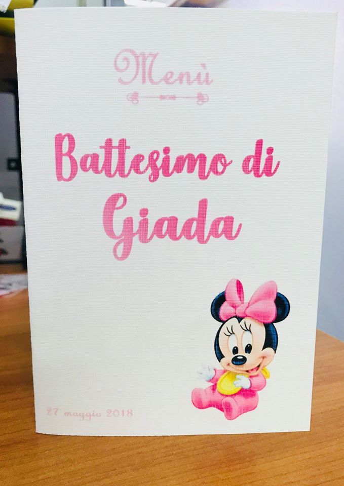 Stampa di partecipazioni di battesimo