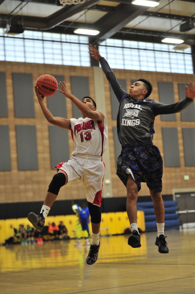 boys playing basketball
